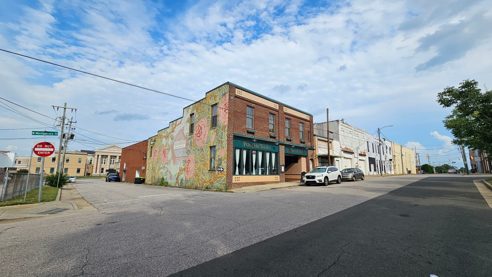 Punjabi Tadka Indian Cuisine at the corner of West Montgomery Street in downtown Henderson